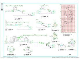 公园断面建筑设计施工图