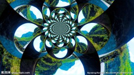 万花筒  隧洞特效