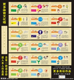 小学体育文化墙