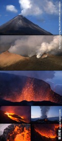 火山喷发熔岩岩浆视频素材