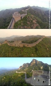 航拍万里长城视频素材