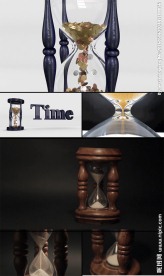 三款沙漏时间沙漏金钱沙漏视频