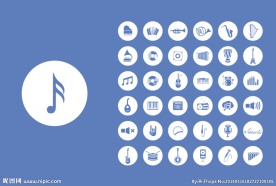 音乐类矢量图标