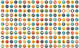 圆形矢量设计图标