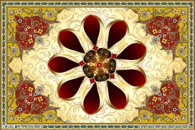 经典优雅花纹花卉抽象天顶吊顶