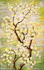 优雅花卉植物花朵玄关