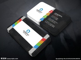 绚丽名片模板