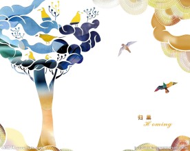 现代简约抽象卡通图案有框无框装