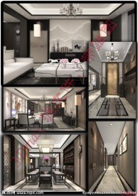 3DMAX 现代中式风格