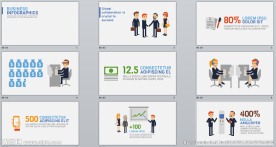 扁平人物场景ppt素材