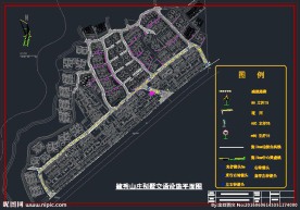 毓秀山庄别墅交通设施平面图