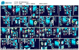 动感音响酒吧夜店VJLED背景