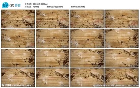 古典花藤花纹竹帘舞台演出背景