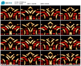 霓虹灯星形跑马灯歌曲舞蹈LED