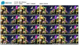 上海街道夜景影视微电影背景素材