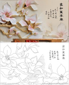 家和万事兴 玉兰花