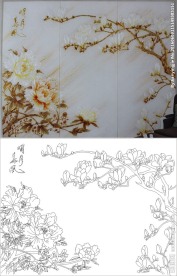 春风明月 玉兰花 牡丹花