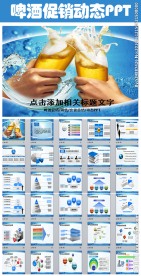 夏季啤酒酒店餐饮促销PPT模板