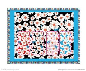 时尚浮雕太阳花手机壳