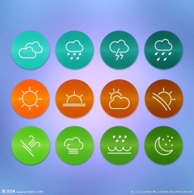 现代天气图标设计