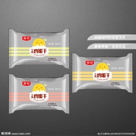 生煎鸡蛋干包装设计