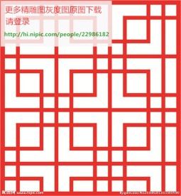 花格屏风镂空通花窗格精雕线条图