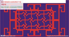 花格屏风镂空通花窗格精雕线条