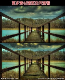 残旧木桥延时美景高清实拍视频素