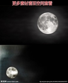 满月圆月月亮明月高清实拍视频