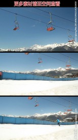 雪山缆车高清实拍视频素材