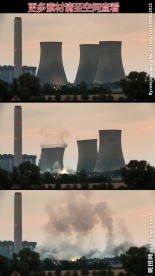 工业烟囱爆破倒塌高清实拍视频素