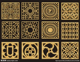 镂空雕花
