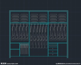 衣帽间 设计CAD