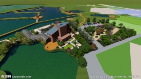 别墅园林景观效果图