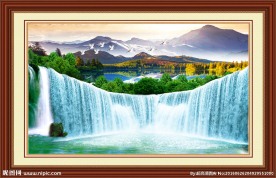 风景画 流水