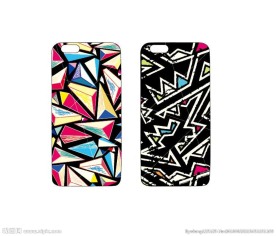 彩色手绘涂鸦手机壳