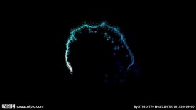 唯美粒子光环背景循环视频素材