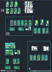 农村祠堂整套施工图纸 预算