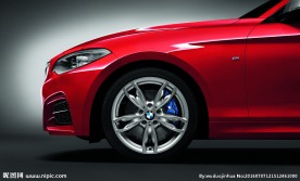 精致的汽车轮毂