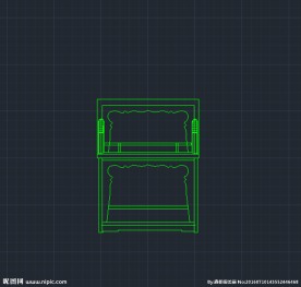 小宽椅 cad