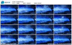 蓝色雪树神话背景婚礼舞台素材