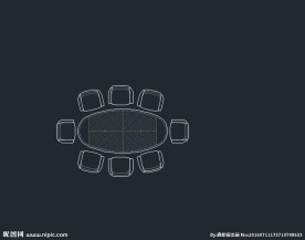 会议桌 cad