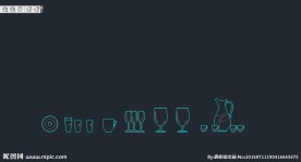 杯子 cad