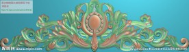 洋花门上花精雕图