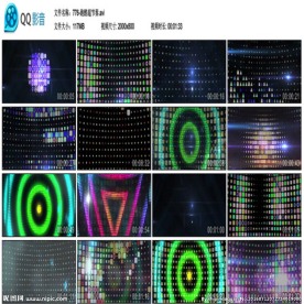 彩色变换灯光LED背景酒吧夜店