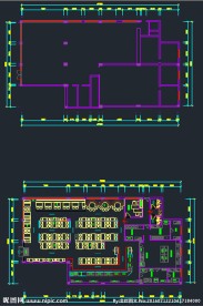 中式快餐店装修设计图纸