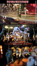 游乐园旋转木马高清实拍视频素材