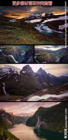 高山流水高清实拍视频素材