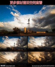 风向标暴雨云高清实拍视频素材