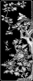 牡丹花花鸟梅花